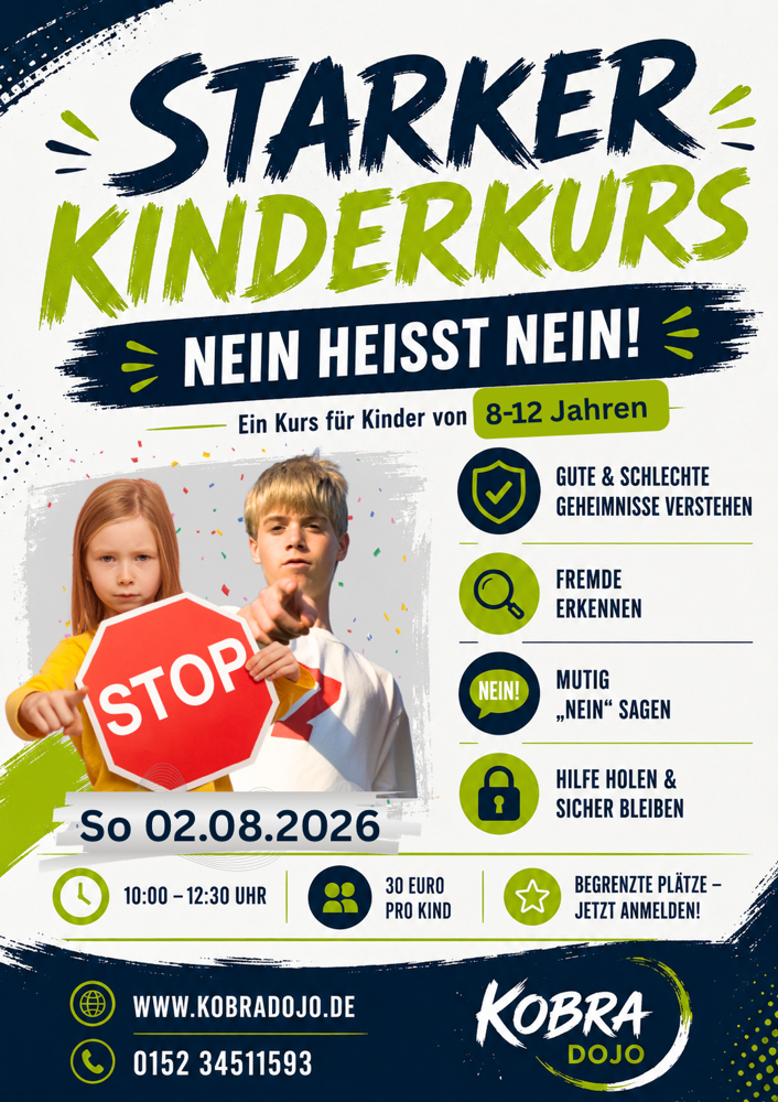 Stark & sicher – im echten Leben und online! 🚀👊    Immer mehr Kinder werden mit Mobbing, Ausgrenzung und Druck konfrontiert – sei es in der Schule, auf dem Pausenhof oder sogar in den sozialen Medien. In Northeim Göttingen Uslar Hardegsen