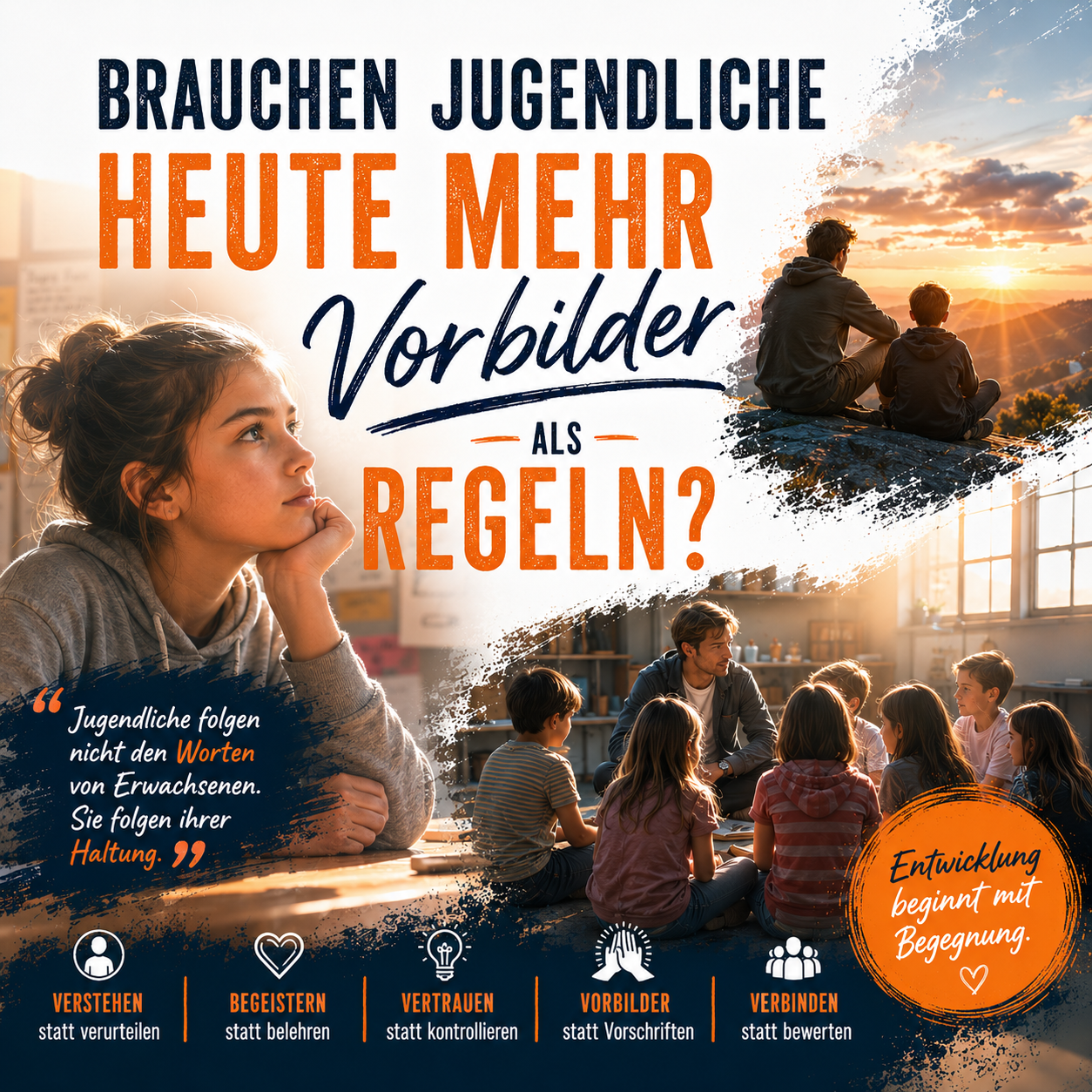 Jugendliche brauchen mehr Vorbilder als Regeln