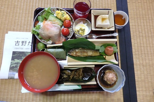 吉野「喜佐谷 里山の会」木村さんが作って下さった朝食