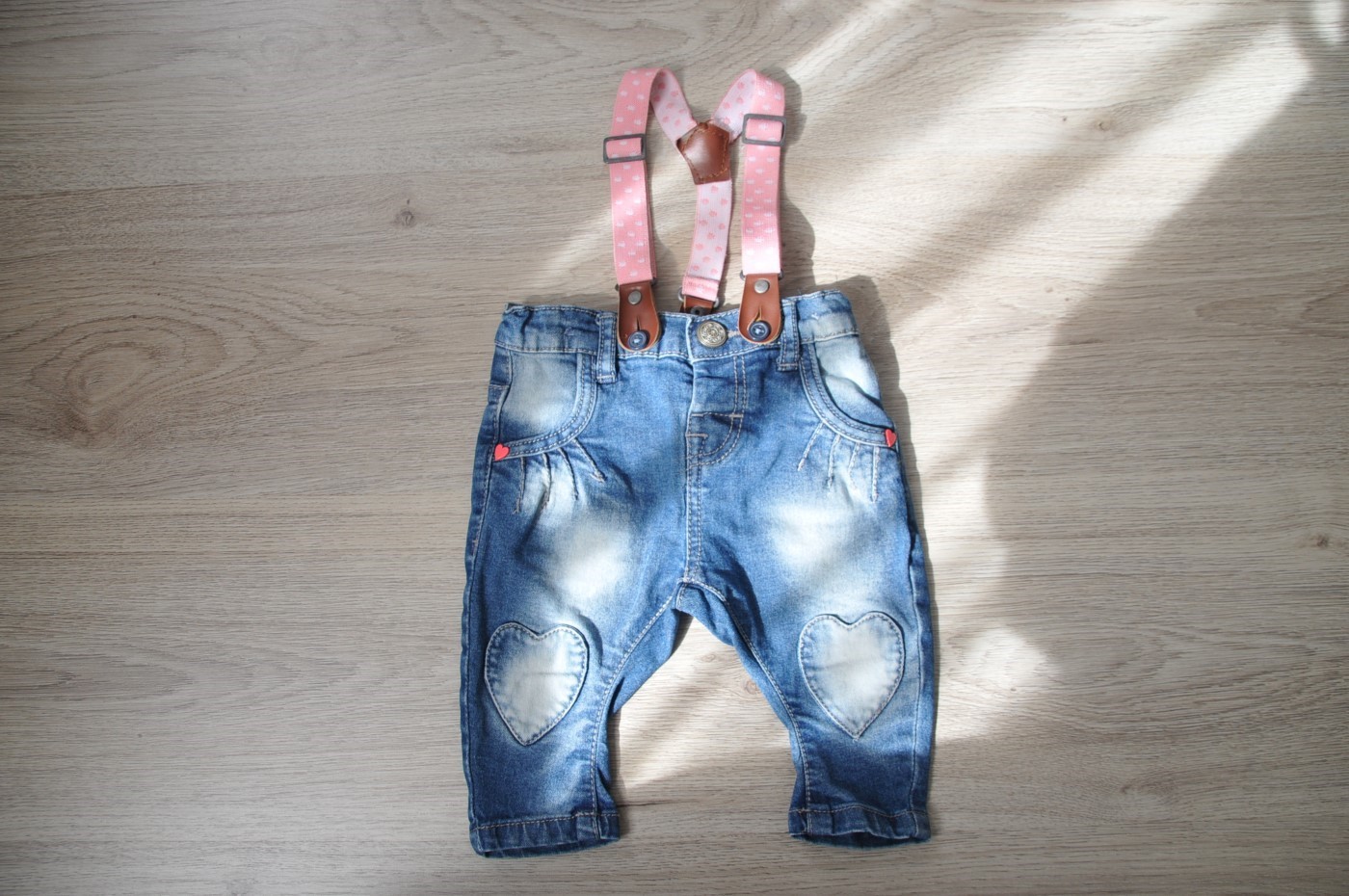 Denim Hema Baby Tuinbroek Denim Hema Baby Jog Denim Short Blauw