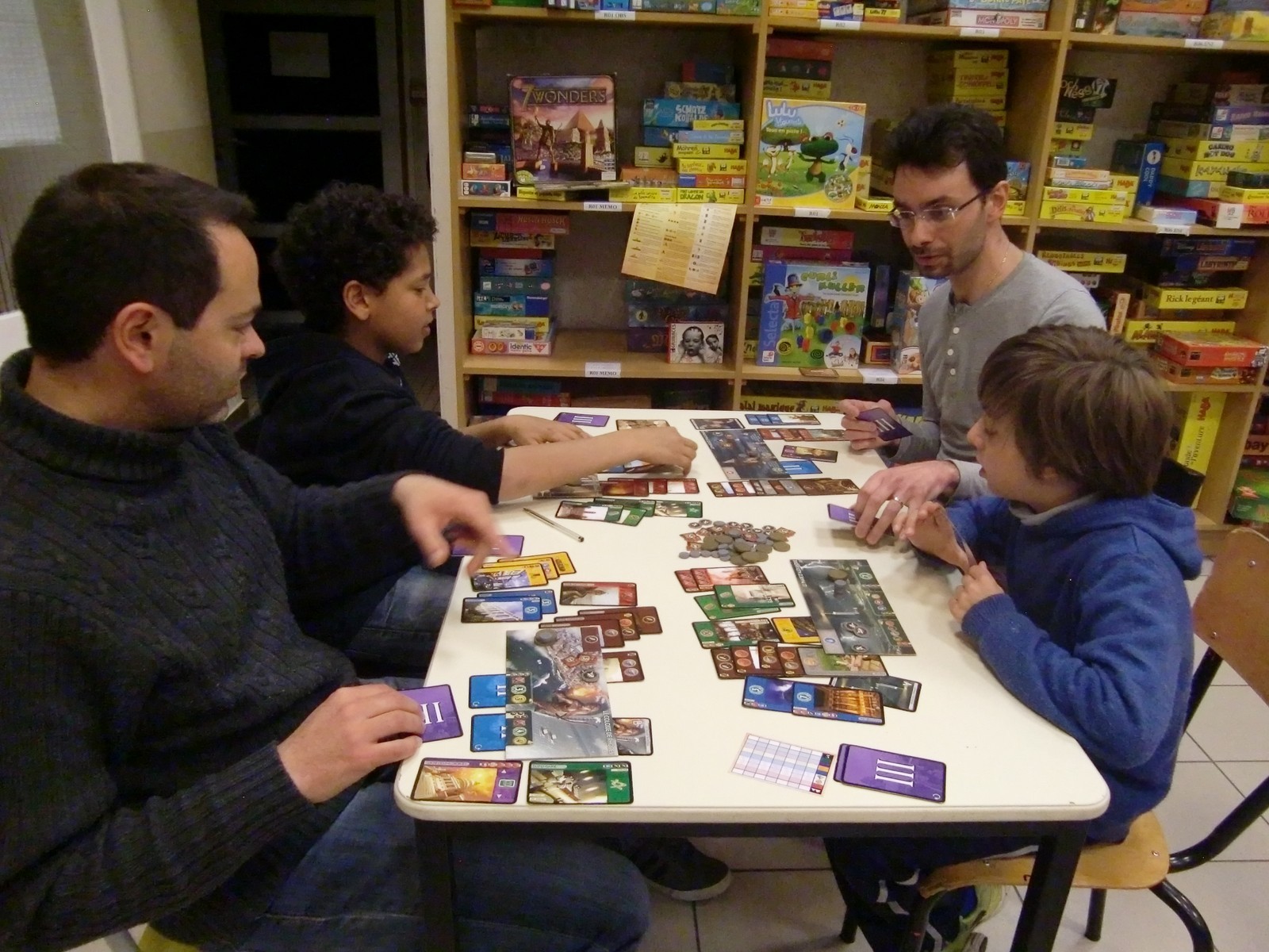 Ronde 2, la table des 5ème au 8ème