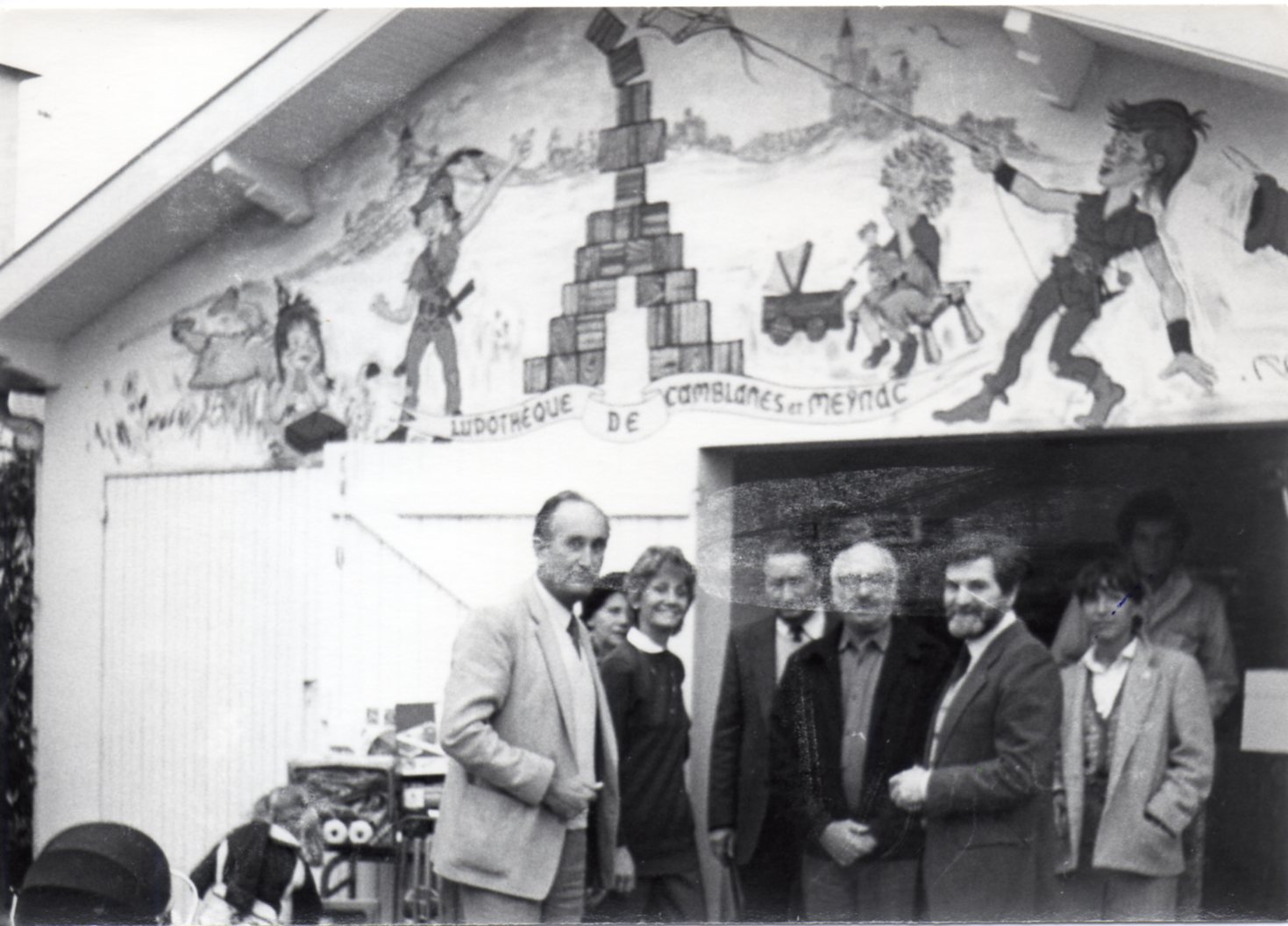 l'inauguration de la ludothèque en 1977