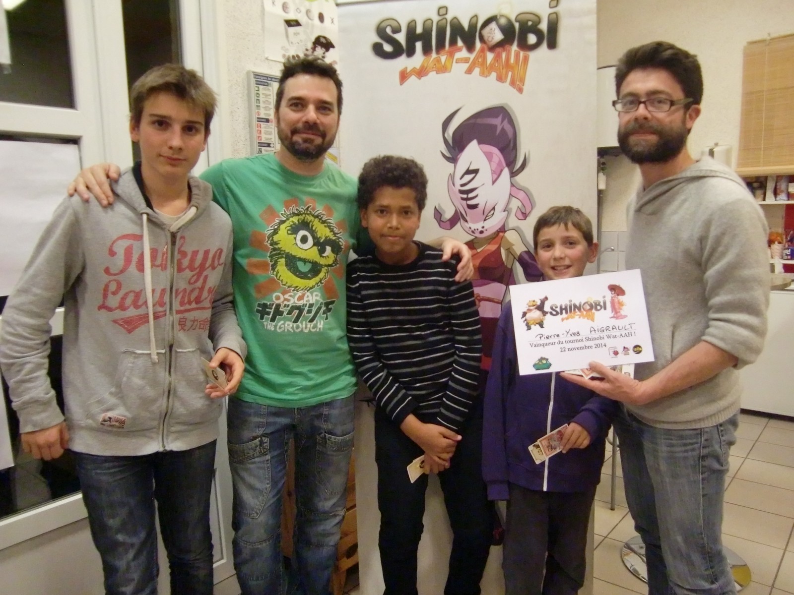 les finalistes d'un tournoi "Shinobi Wat-AAH !"