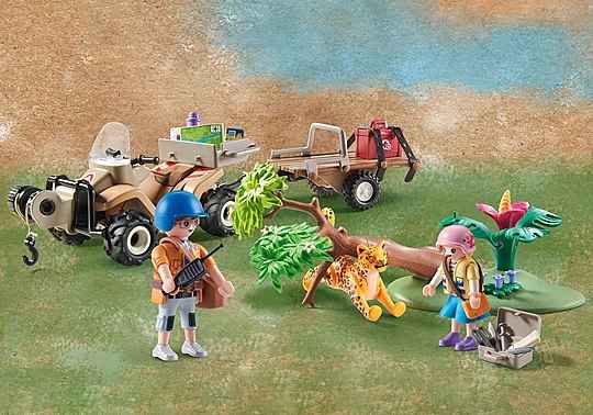 Playmobil Wiltopia - Quad pour animaux et explorateurs