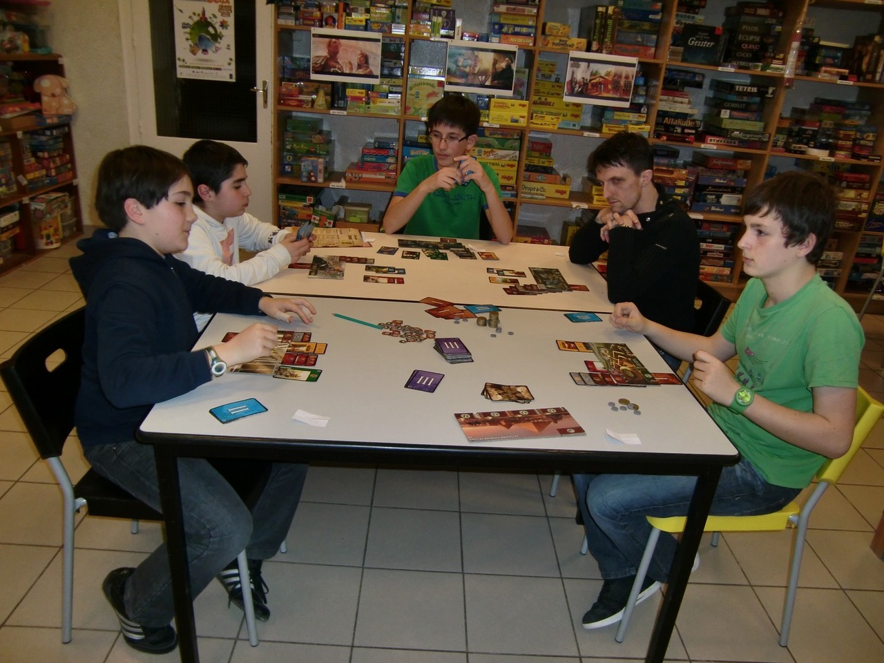 2ème ronde, table Alexandrie : Ronan, Mathis, Nicolas, Jean-Noël et David