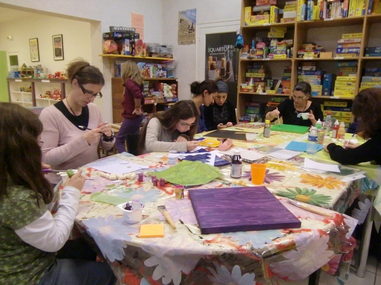 tout le monde est concentré