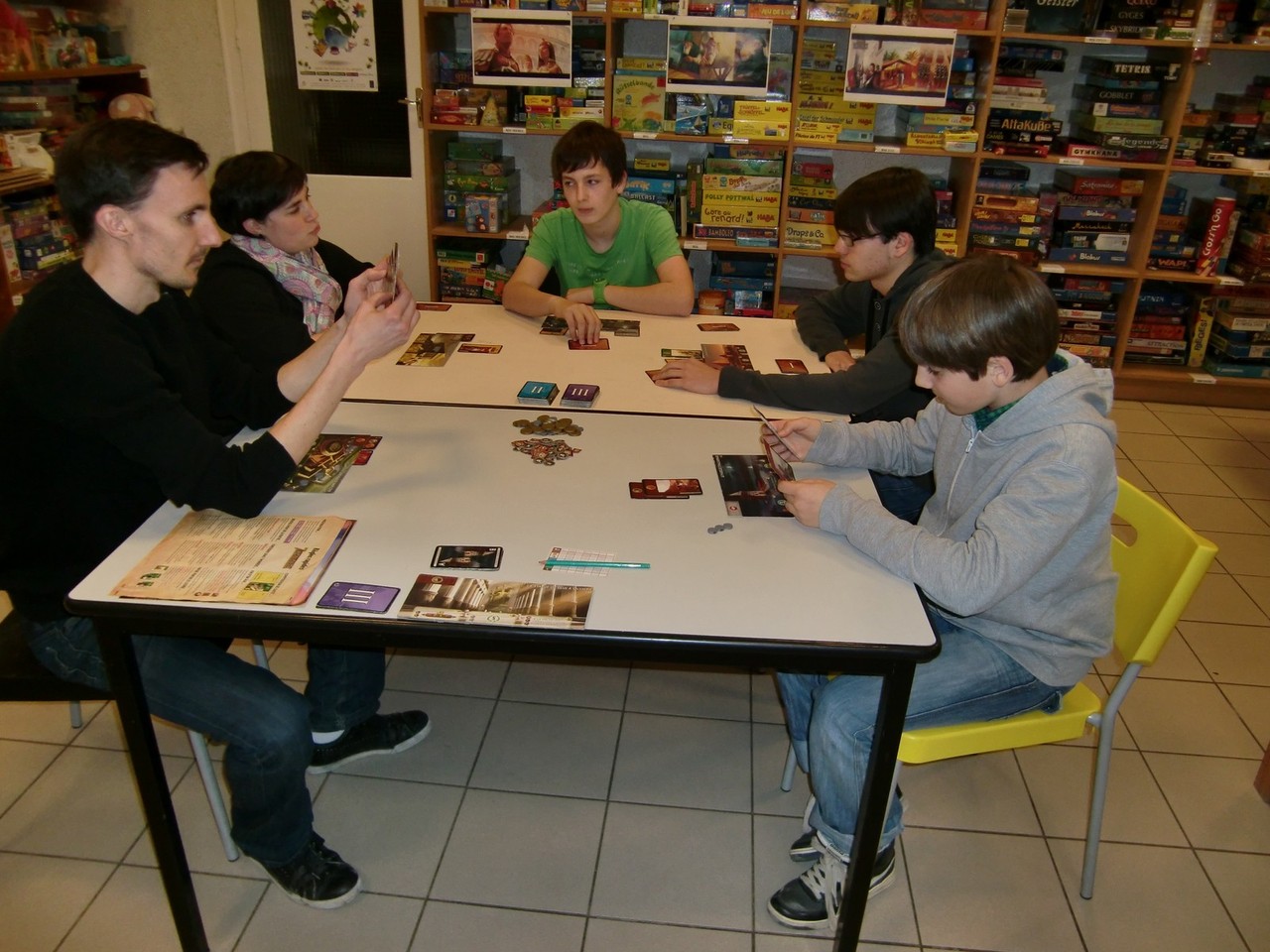 1ère ronde, table Alexandrie : Benoît, Lydie, David, Tanguy et Hippolyte