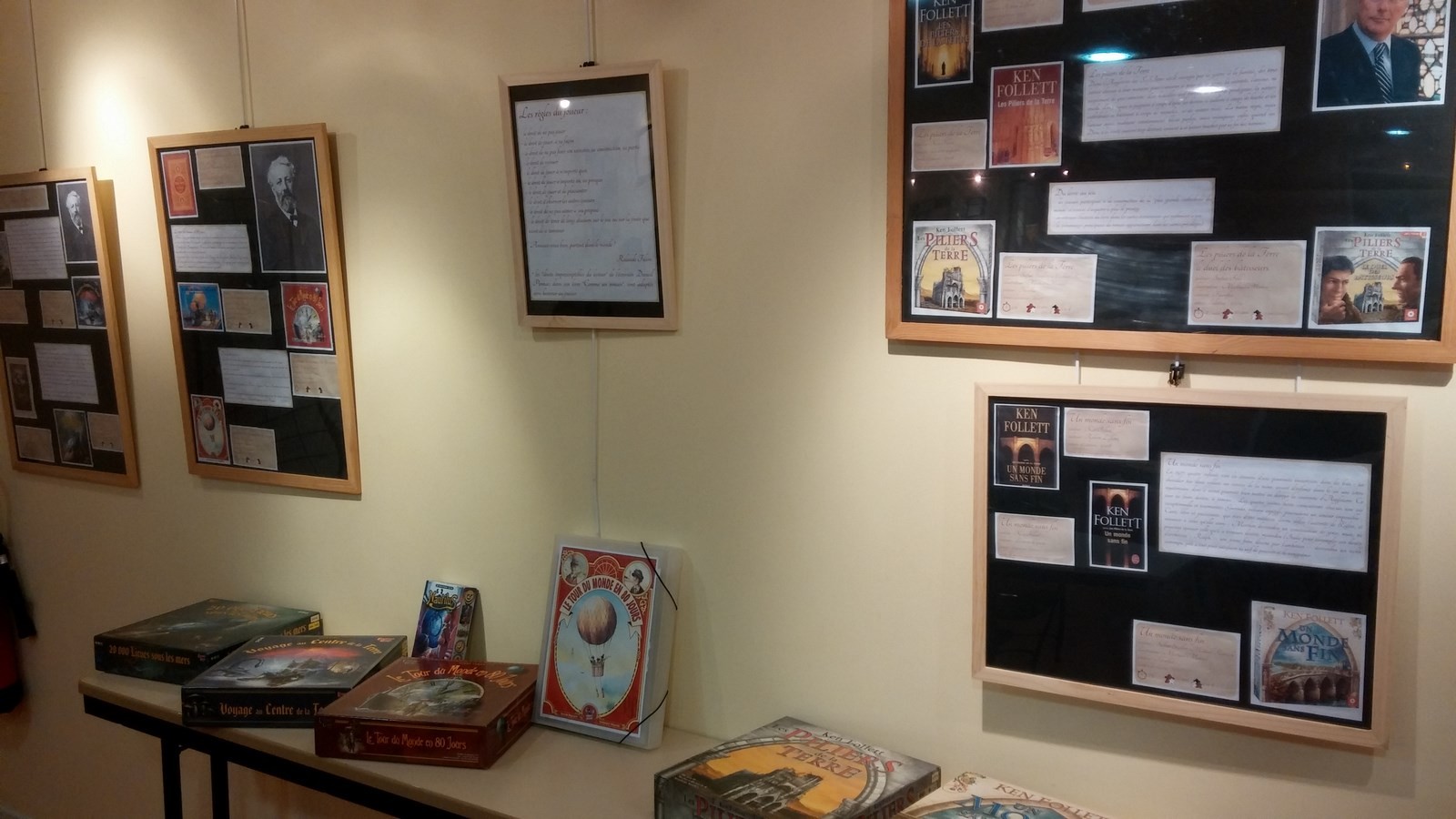 Exposition : des jeux dans les univers de J.Verne et de K.Follett