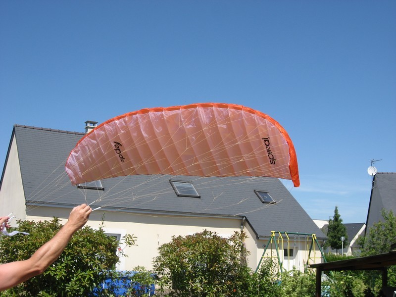 La voile gonflée