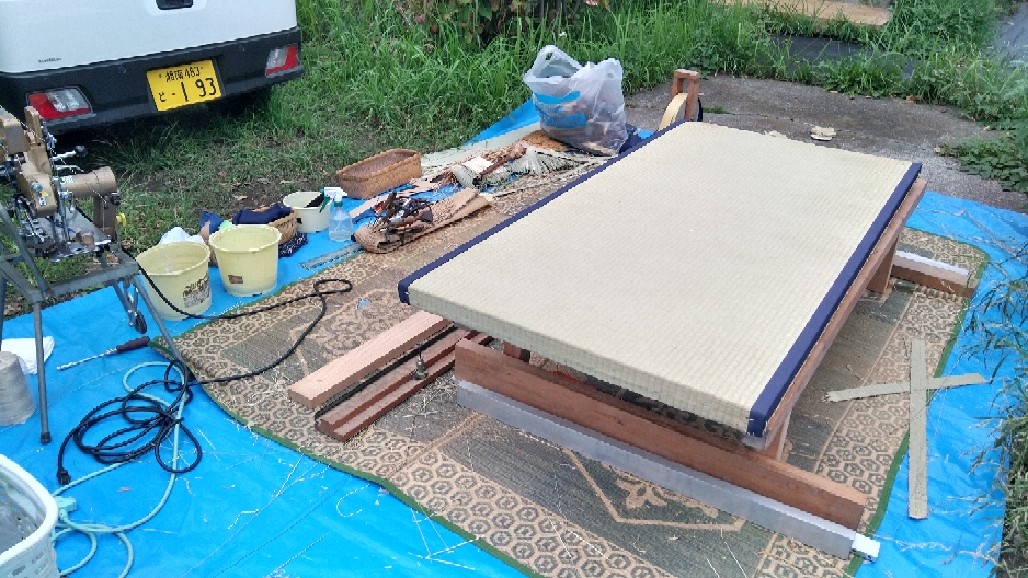 鎌倉市のお客様、現場作業で裏返しをしました。