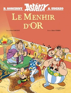 Couverture Le Menhir d'Or #BD #Astérix #FousCesGaulois! #Romains #Menhir #Assurancetourix #Disque #Restauration #Archive #Collection #LivreAudio