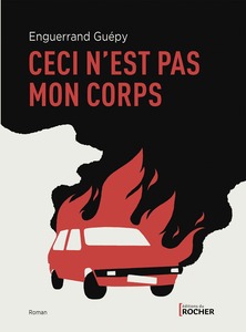 Couverture Ceci n’est pas mon corps #Polar #Noir #Suspens #Farce #Macabre #Années80 #Humour #Fable #Accident #Voiture #AssuranceVie #Escroquerie # Vécu