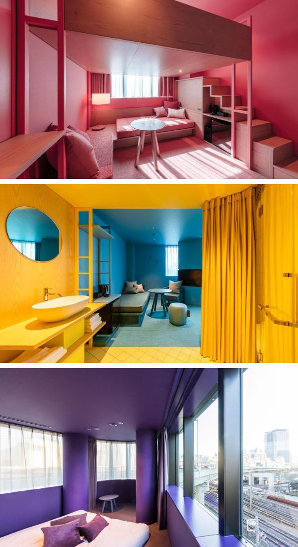 colorful and unique hotel in Tokyo