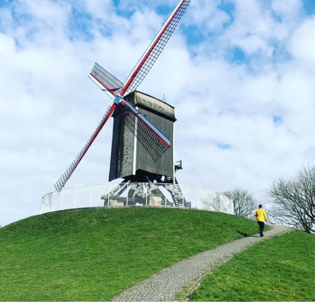 exploring windmills at Kruisvest