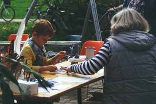 Vogelpuzzle mit Sonja Bürkle. - Foto: Agnes Pahler