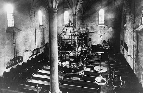 Alte Synagoge, Innenausstattung vor 1939