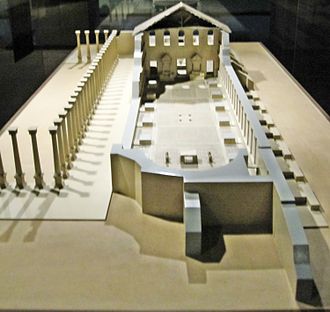 Modell der Synagoge von Sardes