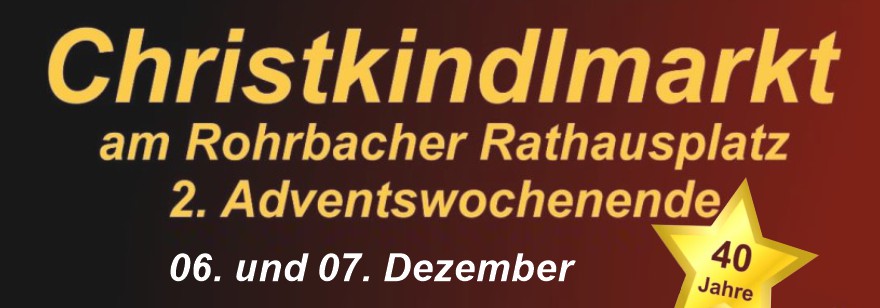 Christkindlmarkt Rohrbach am zweiten Adventswochenende