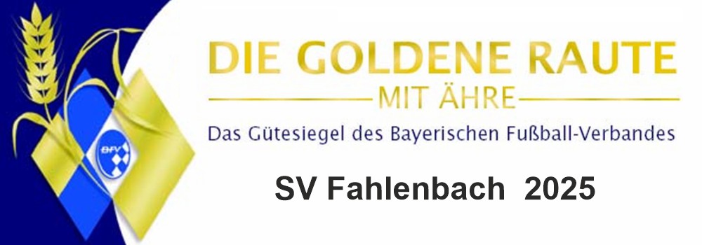 SV Fahlenbach erhält Goldene Raute mit Ähren 2025