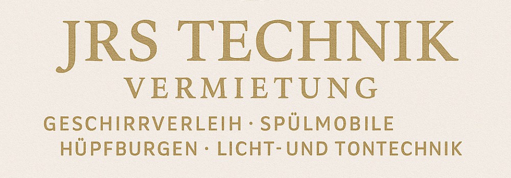 Wir erschaffen Veranstaltungen - JRS Technik Vermietung