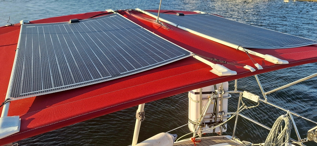 Solarzellen auf dem Bimini