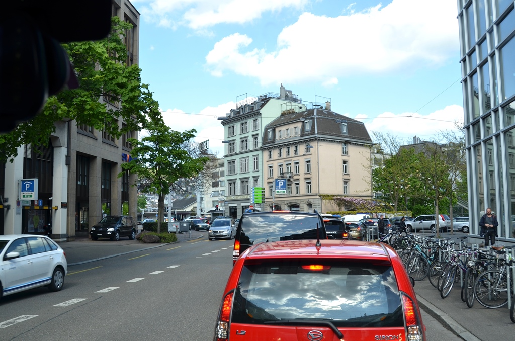 ...bei grösstem Verkehr...