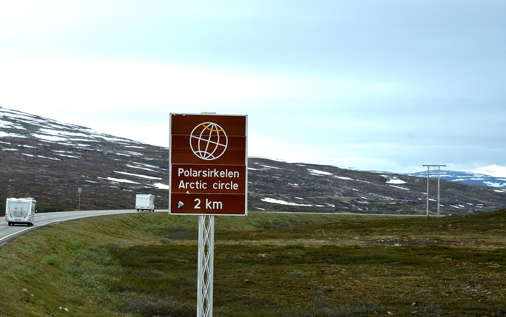 ...nur noch 2 km bis zum Polarkreis