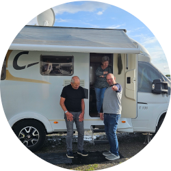 1. August - Doppelcamping in Dietingen bei Regen, Regen und Regen...