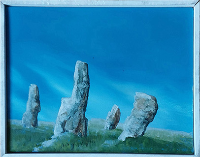 Rolf Liese: o.T. Acryl auf Leinwand 