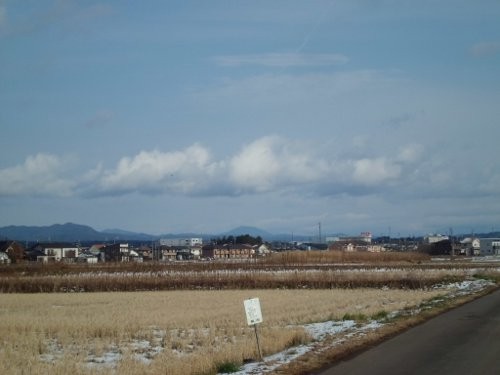 関市から、見える、笠置山 良い天気