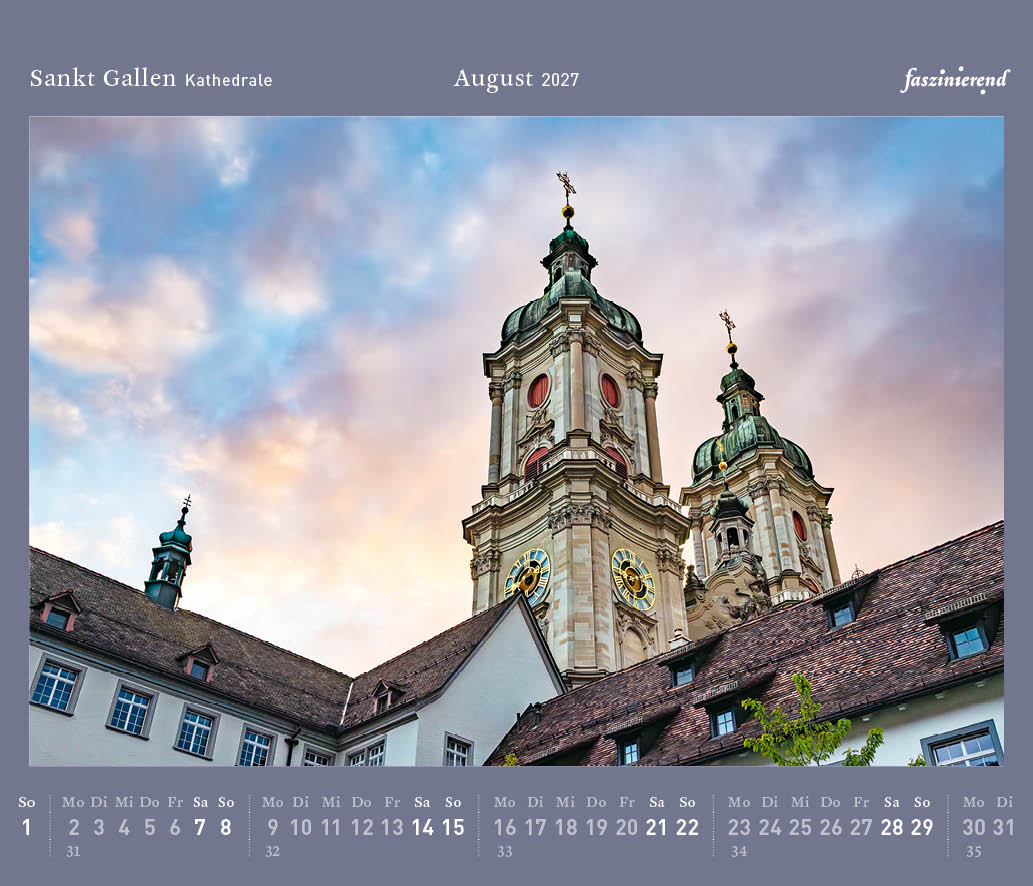 Tischkalender 2027 Kalender Sankt Gallen