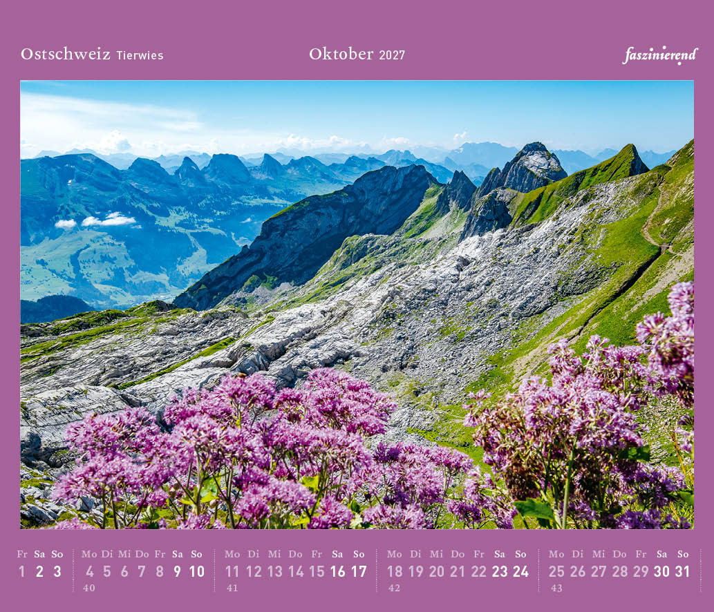 Tischkalender 2027 Kalender Ostschweiz