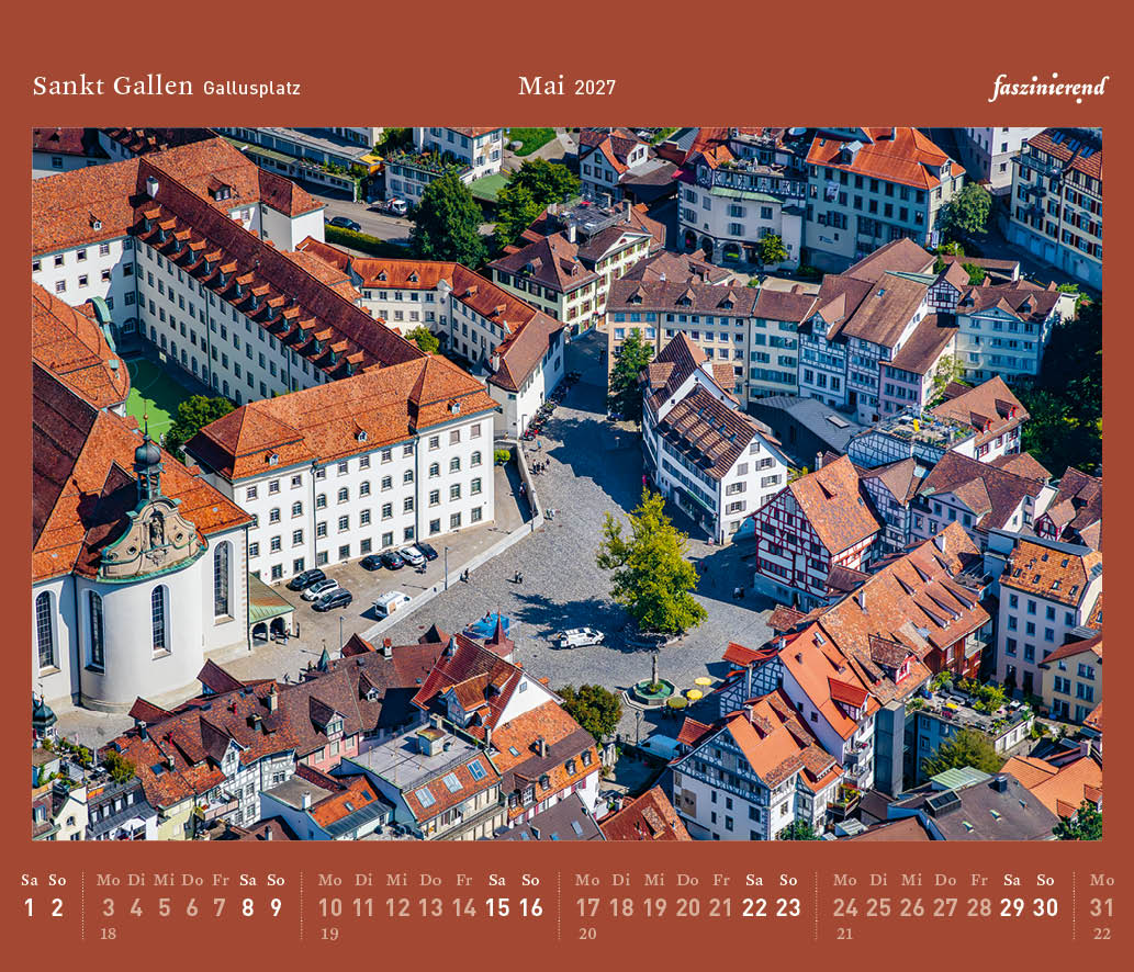 Tischkalender 2027 Kalender Sankt Gallen