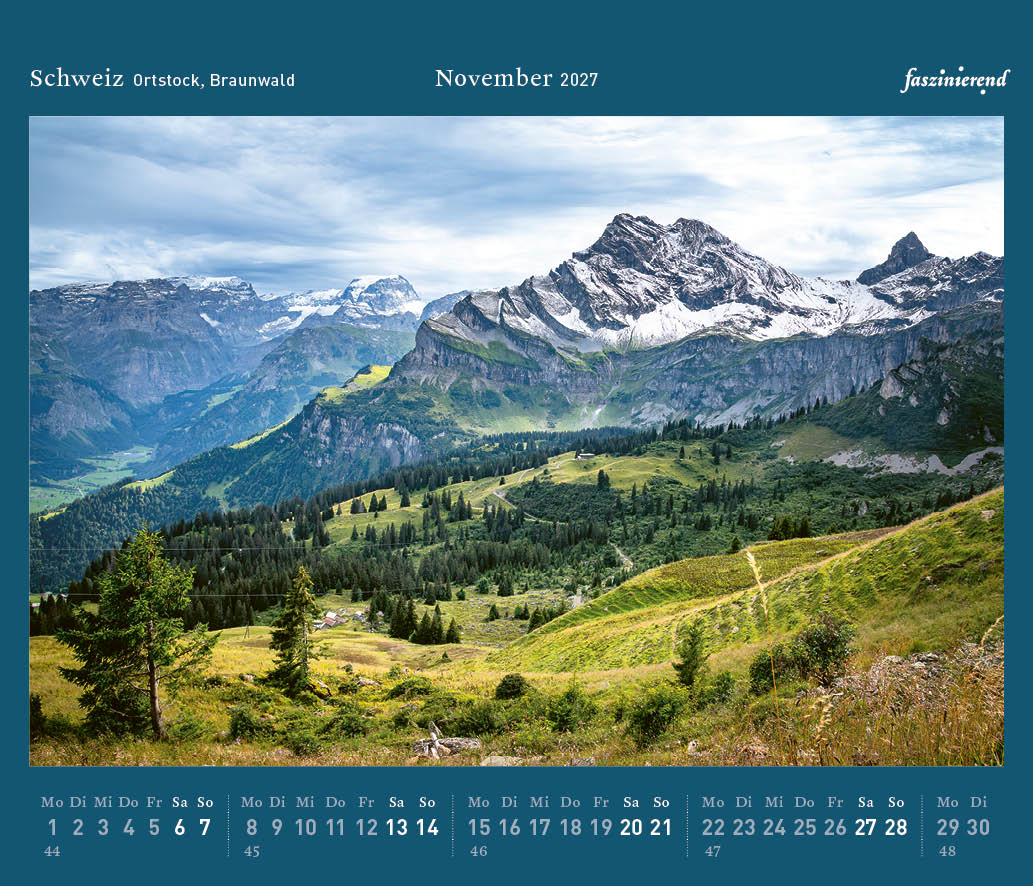 Tischkalender 2027 Kalender Schweiz