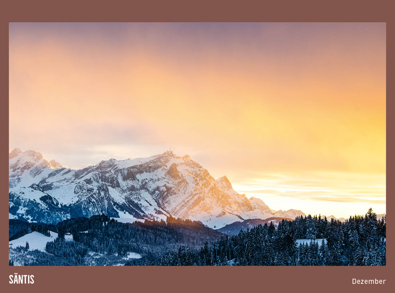 Tischkalender zeitlos Säntis