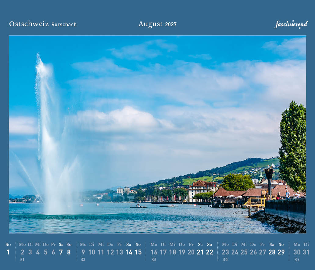 Tischkalender 2027 Kalender Ostschweiz