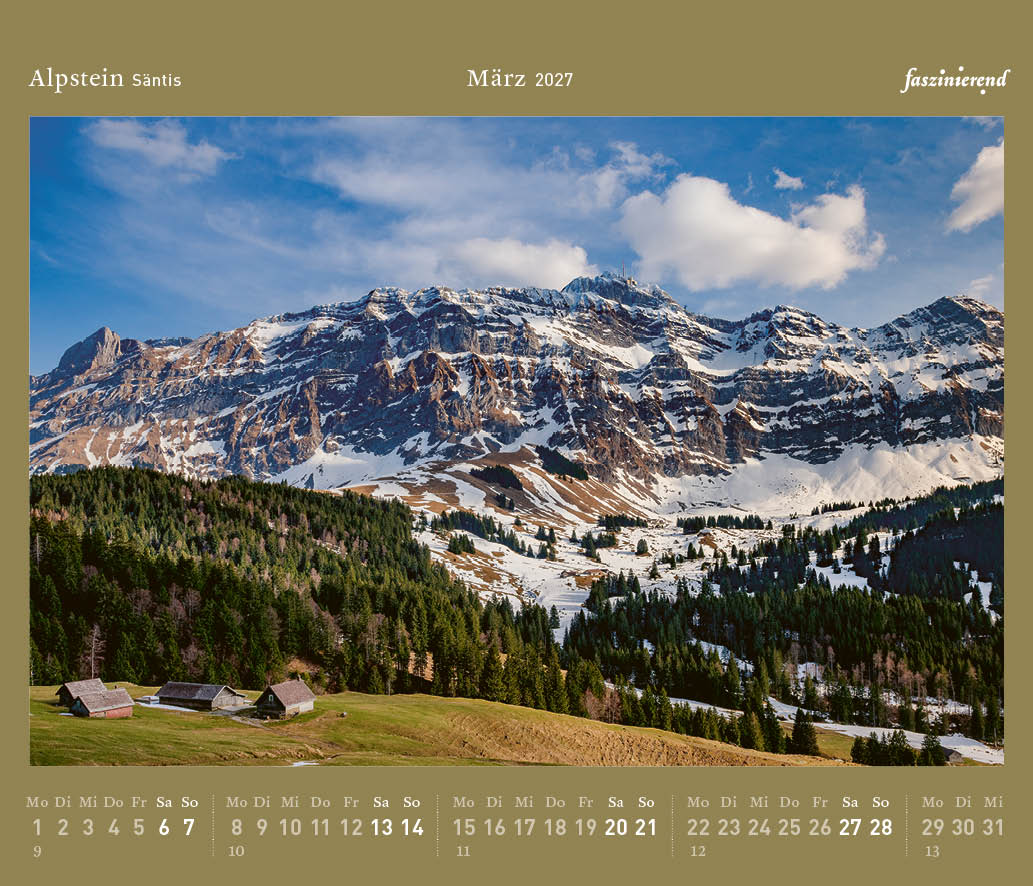 Tischkalender 2027 Kalender Alpstein