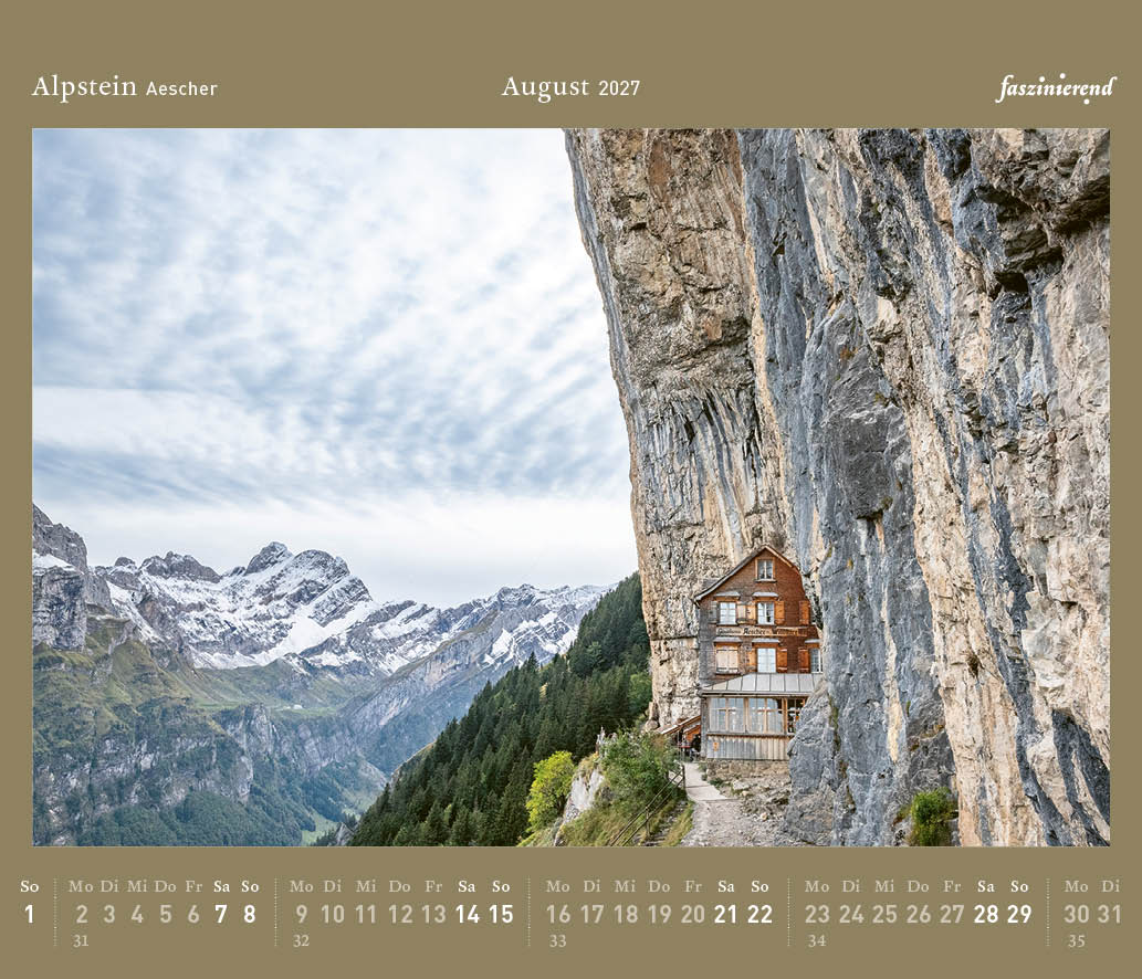 Tischkalender 2027 Kalender Alpstein