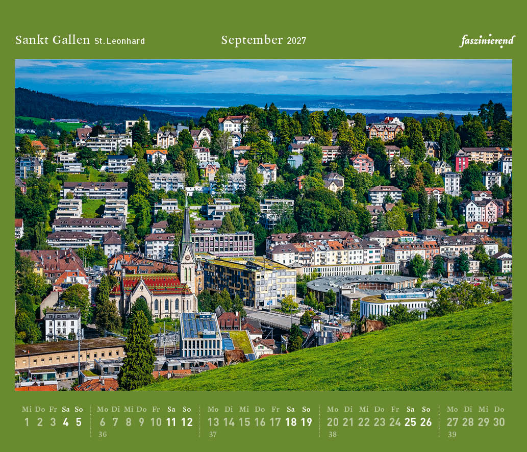 Tischkalender 2027 Kalender Sankt Gallen