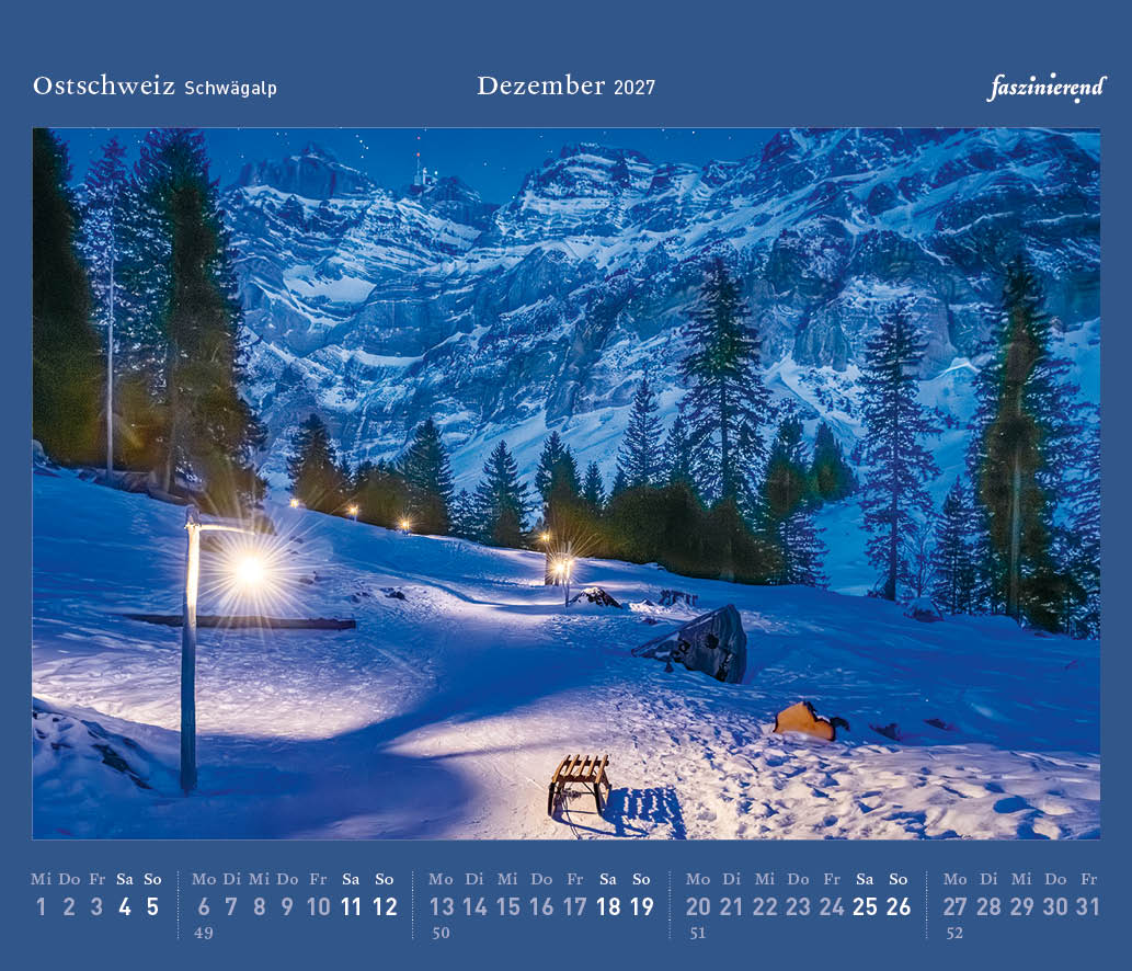 Tischkalender 2027 Kalender Ostschweiz
