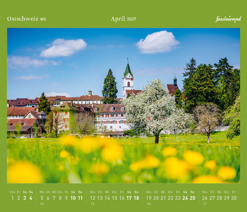 Tischkalender 2027 Kalender Ostschweiz