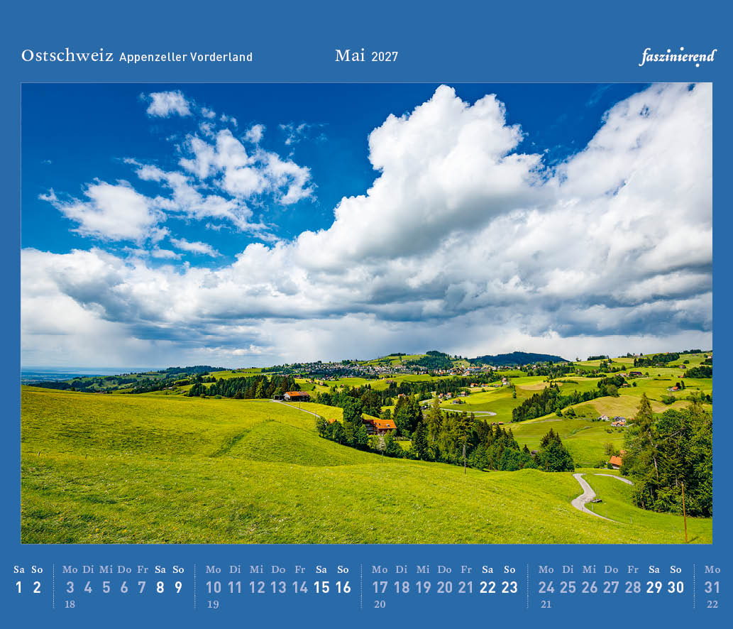 Tischkalender 2027 Kalender Ostschweiz