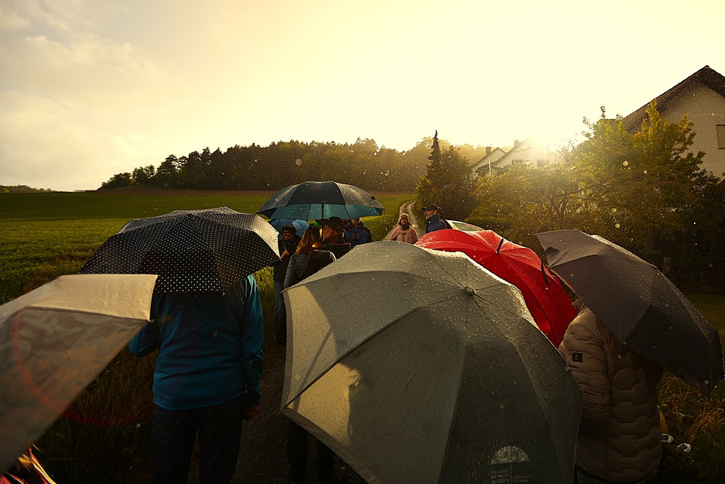 Schauerwetter war auf der gesamten Wegstrecke Programm.