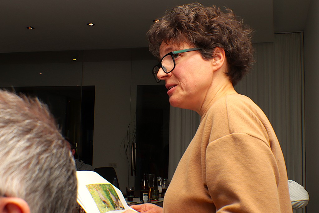 Claudia Schlör stellte uns das Rebhuhn vor.