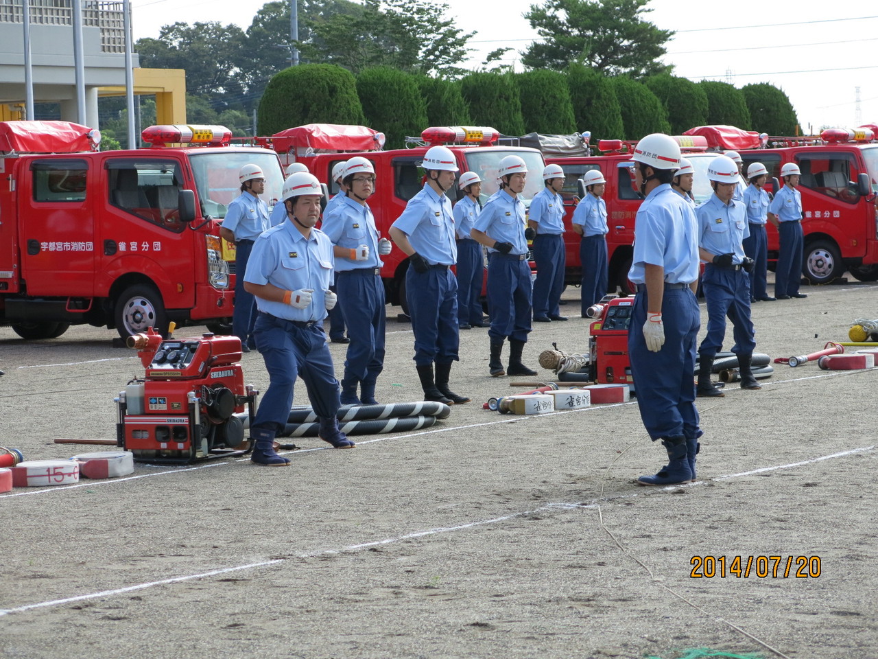 宇都宮市消防団夏季点検 雀宮地区まちづくり推進協議会 宇都宮市消防団夏季点検 雀宮地区まちづくり推進協議会