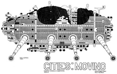 A walking City 1964 Ron Herron ©︎ Archigram