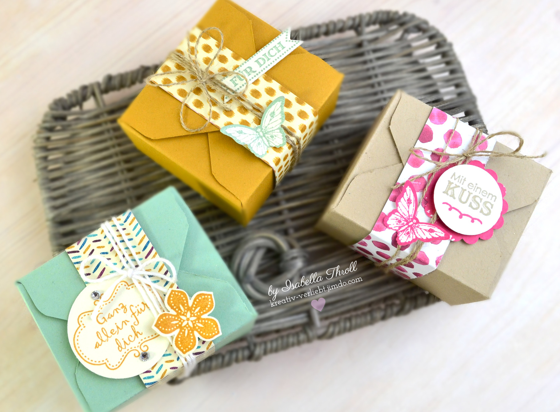 Envelope Punch Board Boxes kreativverliebt