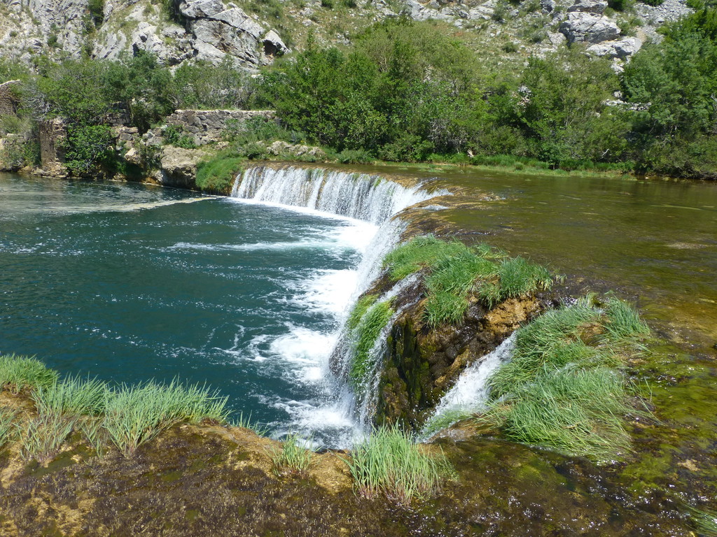 an den Wasserfällen der Zrmanja