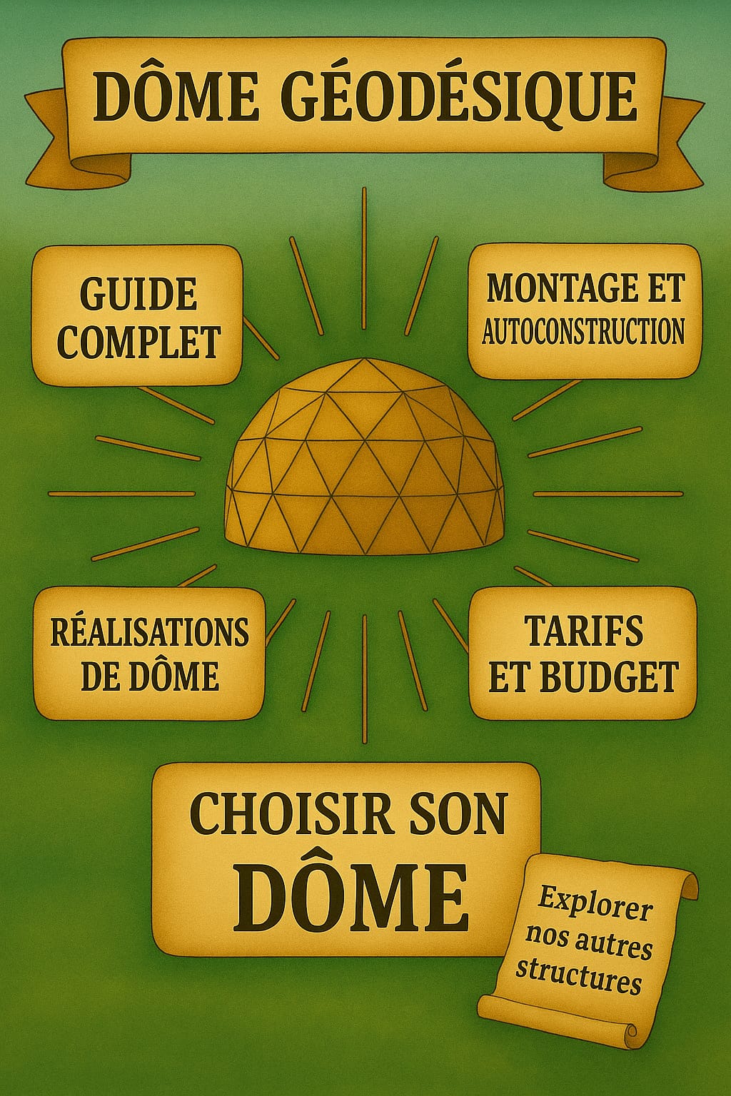 Sommaire interactif des ressources sur le dôme géodésique
