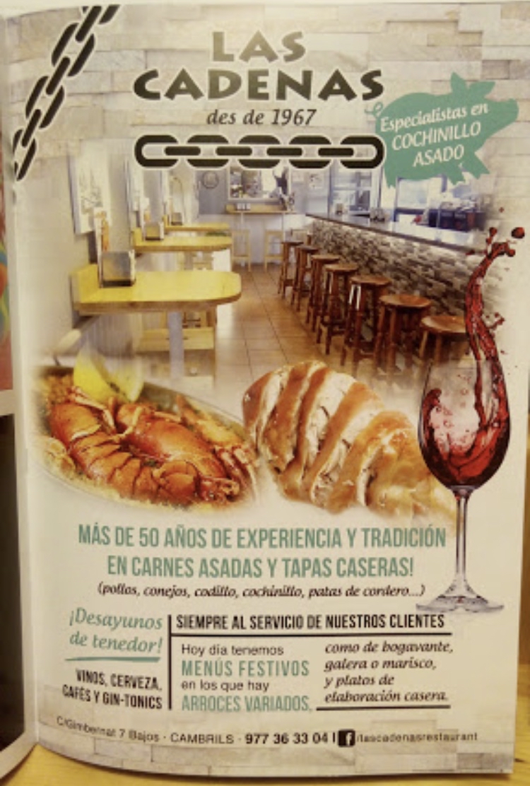 VINOS, SANGRÍAS Y CAVAS. BAR LAS CADENAS VINOS, SANGRÍAS Y CAVAS. BAR LAS CADENAS